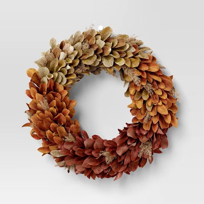 Fall Leaf Preserved Wreath - Threshold™ | Target