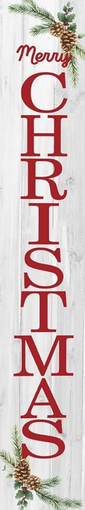 Muroanmi Mall Welcome Sign for Front Porch Standing Christmas Sign,Xmas Sign Rustic Wooden Vertic... | Amazon (US)