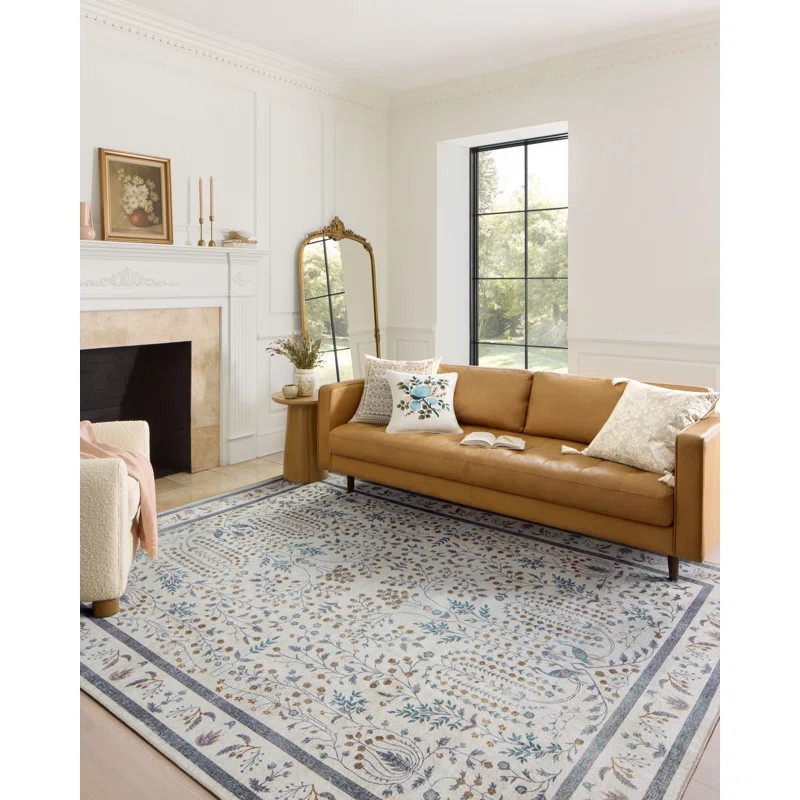 Rifle Paper Co. x Loloi Maison MAO-05 Wisteria Cream Rug | Wayfair North America