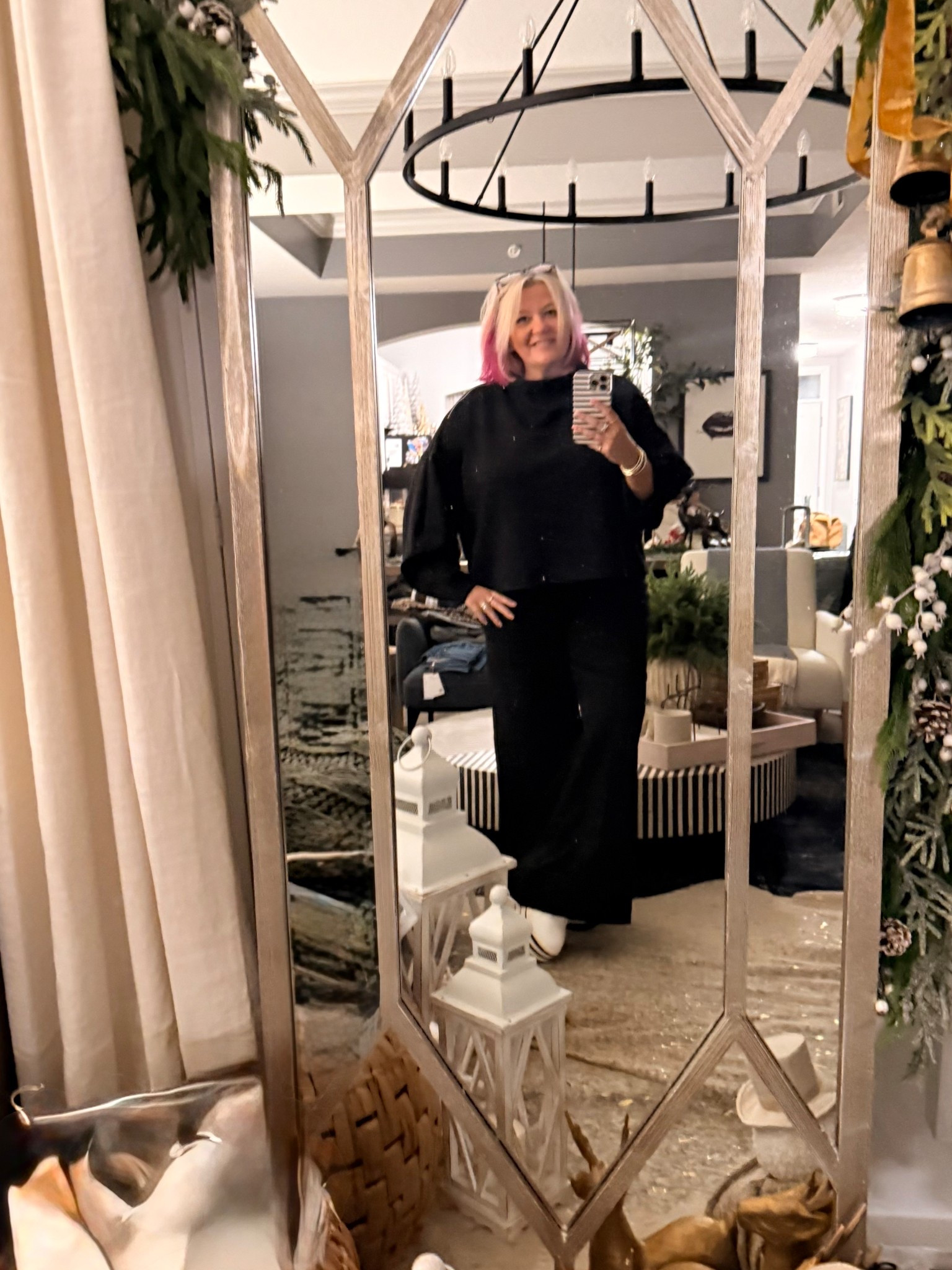 Travel day!  At 4am - decisions need to be made quickly - and this one hit perfectly!  Elevated by comfortable travel pants and a look for less too completed the fit!   

#LTKmorningroutine #LTKootd