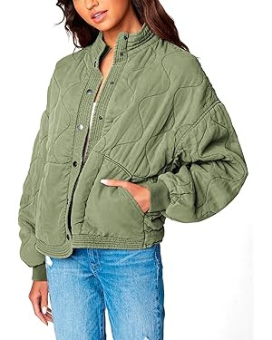 [BLANKNYC] Womens Luxury Clothing Tencel Drop Shoulder Quilted Jacket | Amazon (US)