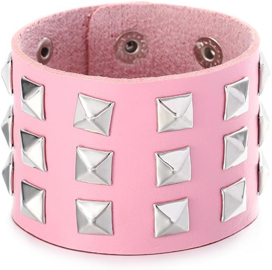 Dmaiy Punk Leather Bracelets Wrap Studded Bracelet Black Cuff Wristband for Women and Men | Amazon (CA)