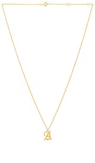 The Initial Charm Necklace in Gold | Revolve Clothing (Global)