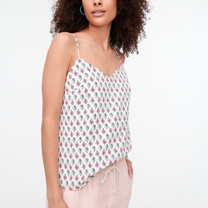 Scalloped cami top | J.Crew Factory