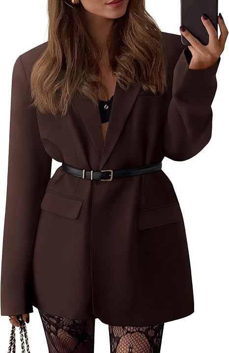 BTFBM Oversized Blazers for Women Business Casual | Amazon (US)