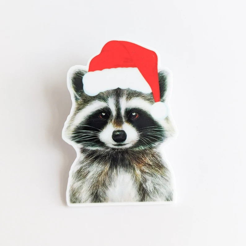 Christmas Raccoon / PLASTIC Add on / 8B42 - Etsy | Etsy (US)