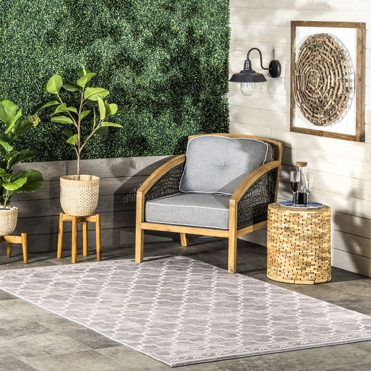 nuLOOM Maribel Geometric Machine Washable Indoor/Outdoor Area Rug | Target