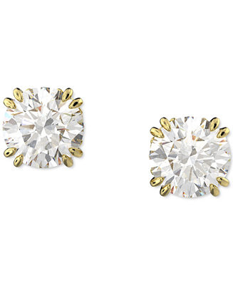 Swarovski Silver-Tone Constella Crystal Stud Earrings - Macy's | Macy's