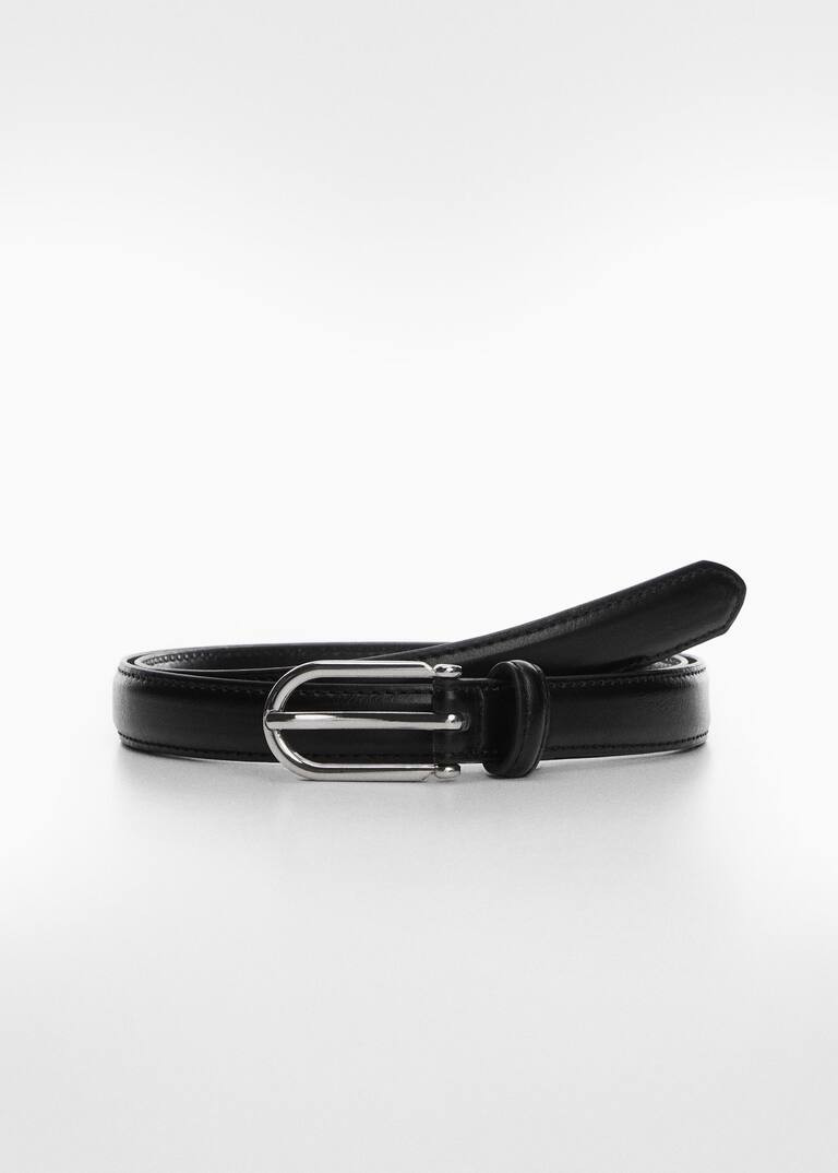 Buckle skinny belt -  Women | Mango USA | MANGO (US)
