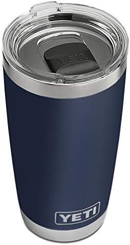 YETI Rambler 20 oz Tumbler, Stainless Steel, Vacuum Insulated with MagSlider Lid, Navy | Amazon (US)
