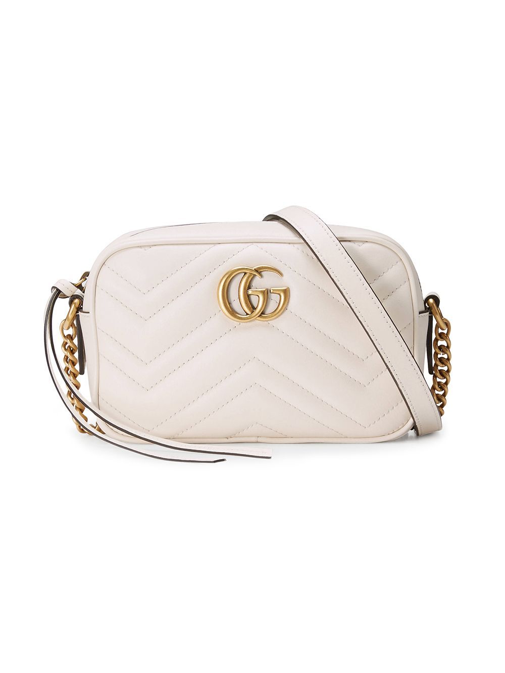 Gucci GG Marmont matelassé shoulder bag - White | FarFetch US