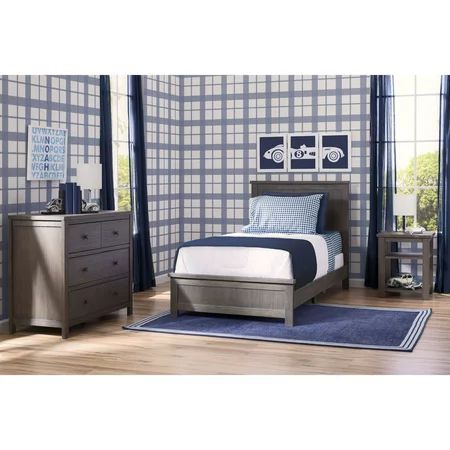 Delta Children Farmhouse 3-Piece Twin Room-In-A-Box, Rustic Gray | Walmart (US)