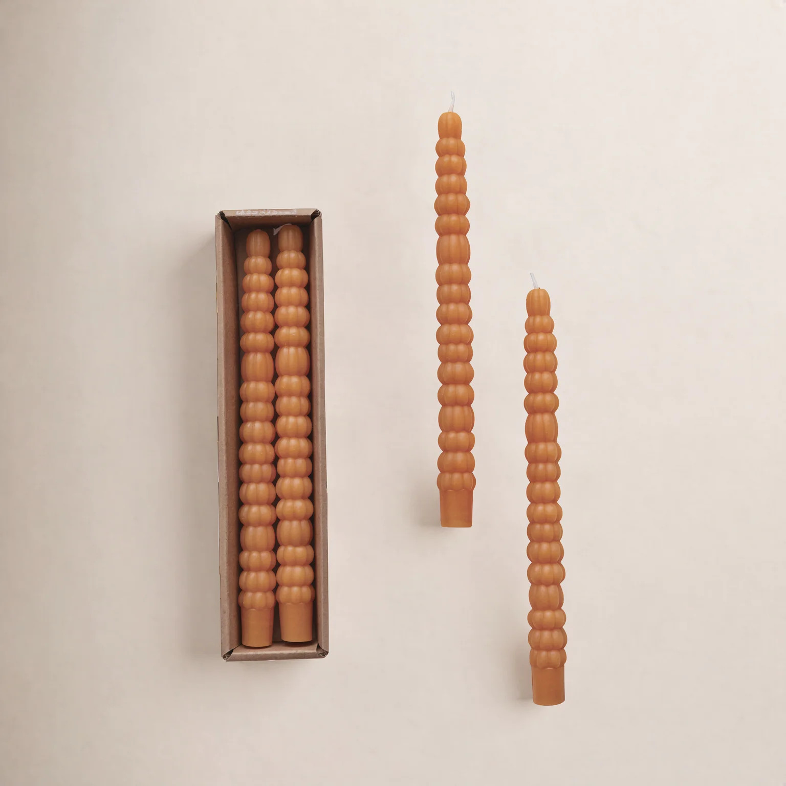 Unscented Pumpkin Shaped Taper Candles In Box | Wayfair North America