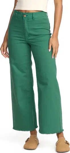 Free Fall Stretch Crop Wide Leg Pants | Nordstrom