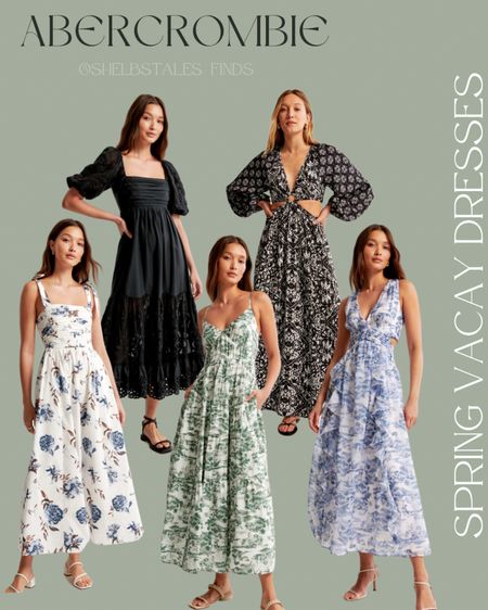 These dresses are giving spring vacation in Europe and I lovee the vibe! Definitely grabbing some for my upcoming beach trips. Abercrombie has 20% off select styles right now and 15% off almost everything else  

#LTKsalealert #LTKSpringSale #LTKstyletip