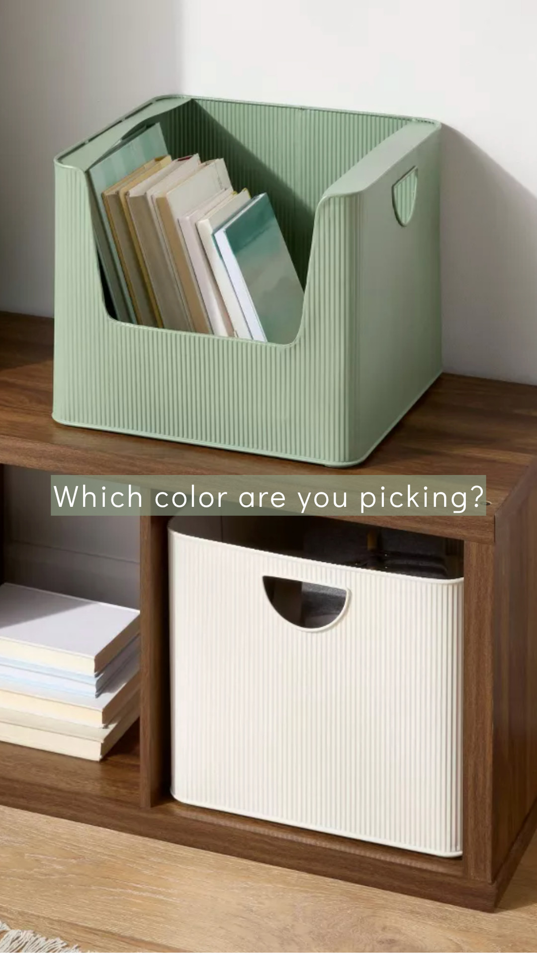 These new bins just dropped and they’re everything — functional, neutral, and under-budget. Perfect for organizing literally any space (and making it look cute in the process).
They come in the prettiest shades…
🤍 Cream
🌿 Sage
Which color are you picking?? 👇 

 #LTKHome #LTKFindsUnder50 #LTKStyleTip