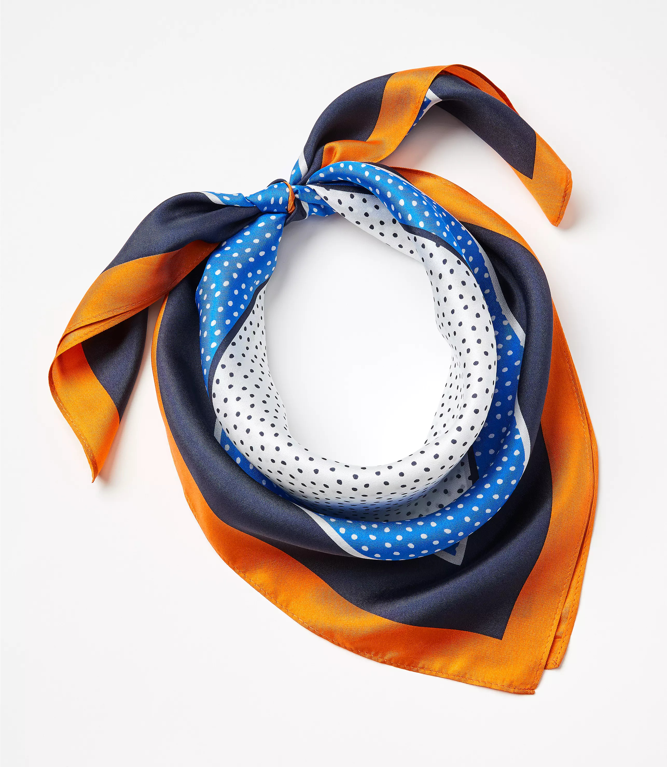 Dotted Border Square Scarf | LOFT
