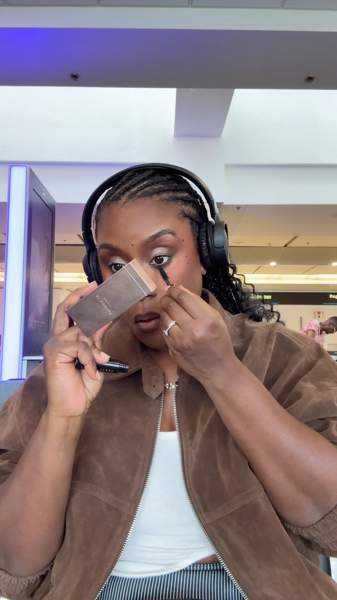 Airport grwm for a quick trip to Miami 