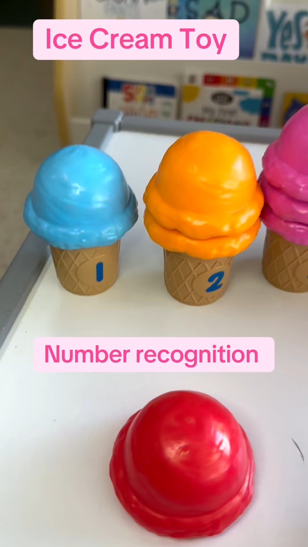 Colorful toys that have multiple ways to learn are our favorite as preschool teachers.  Practice your counting, number recognition and color matching all while playing! 

#LTKKids #LTKBaby