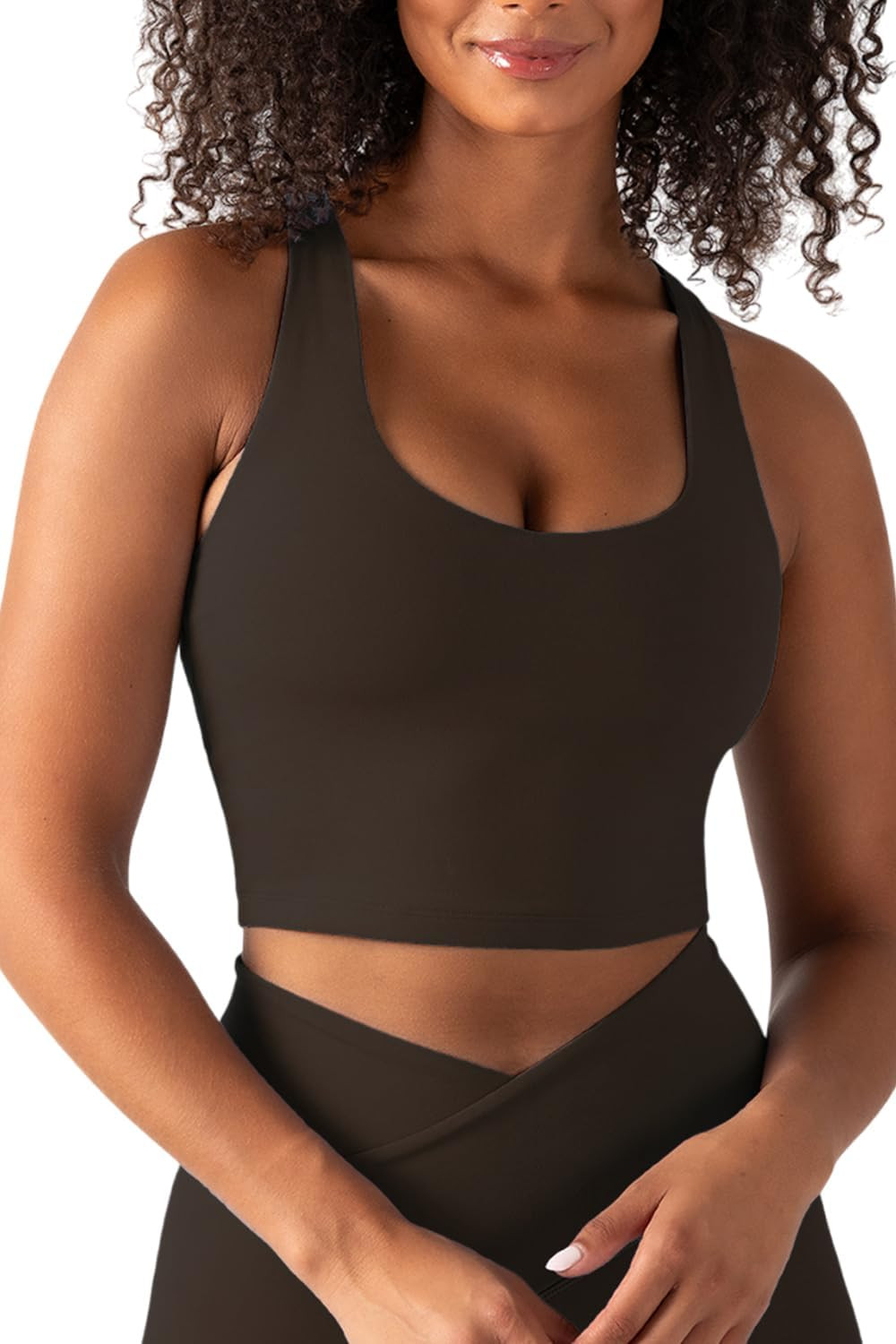 YITTY Active Sports Bra Tank, Tank Top for Women with Built-in Bra, Racerback, Removable Cups, Low-Impact Yoga and Gym | Amazon (US)
