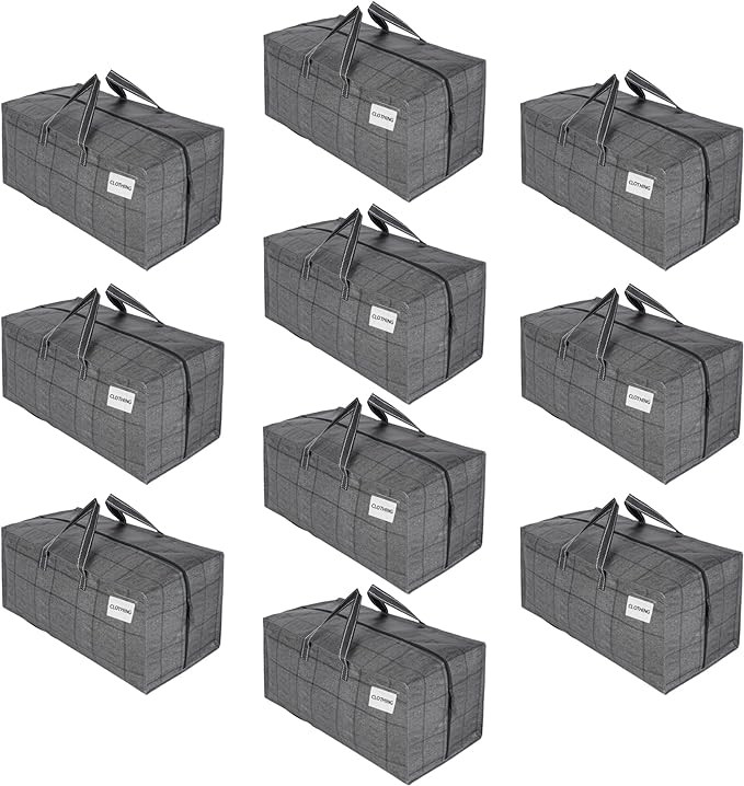 VENO 10 Pack Moving Bags w/Backpack Straps, Moving Boxes & Storage Bins Alternative, Packing Supp... | Amazon (US)