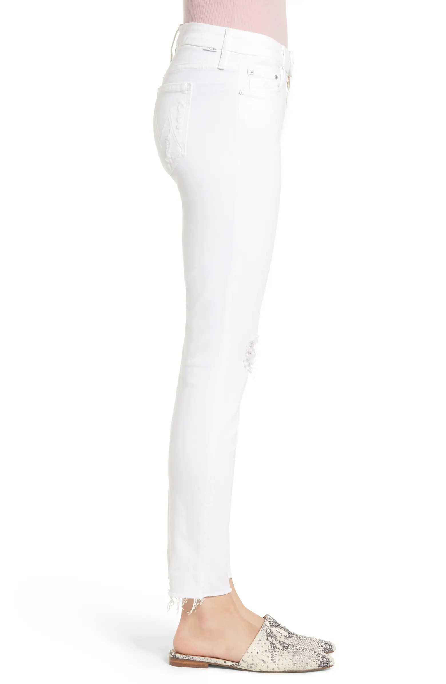 'Looker' Frayed Ankle Crop Jeans | Nordstrom