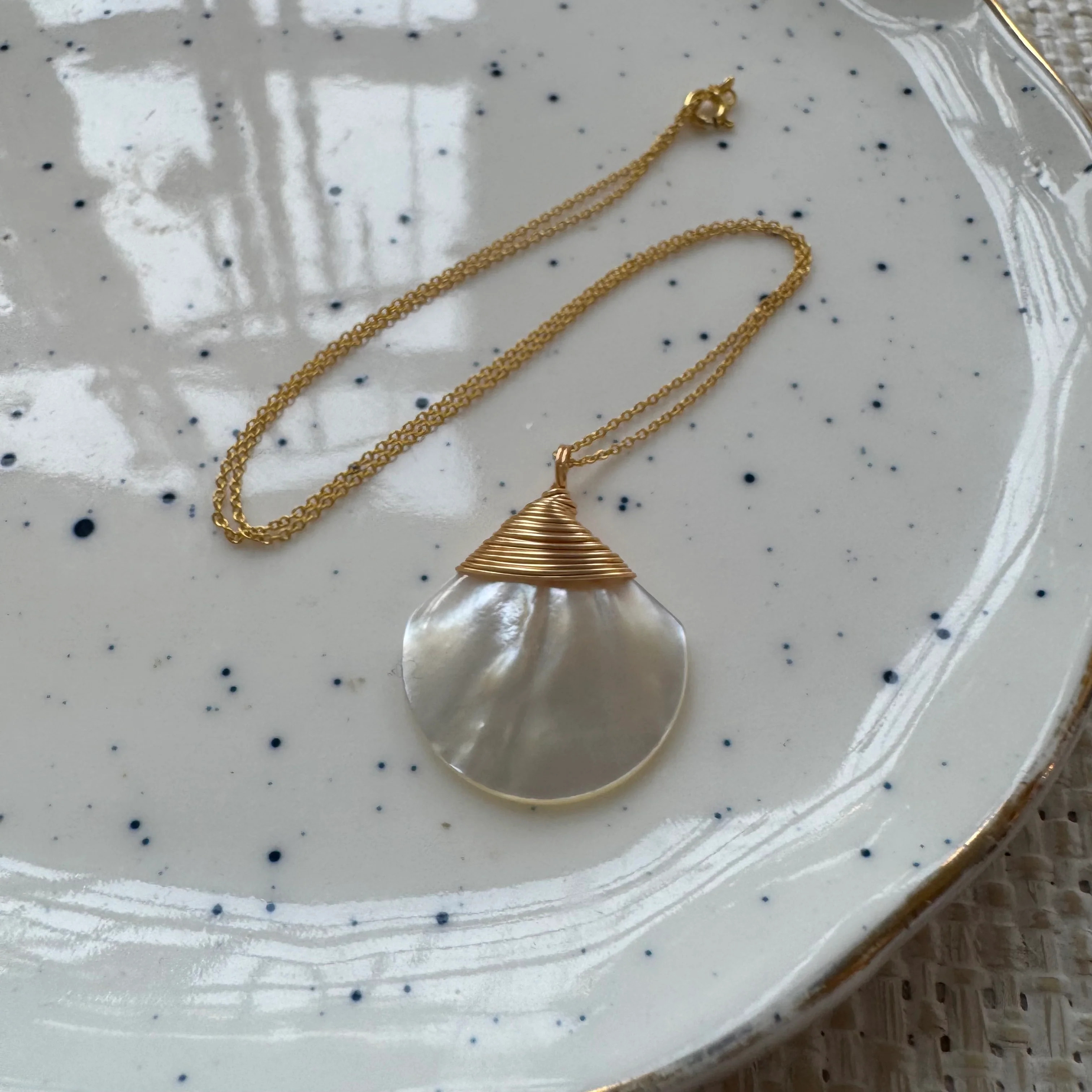 Glossy Mother-of-Pearl Necklace | Erin McDermott Jewelry