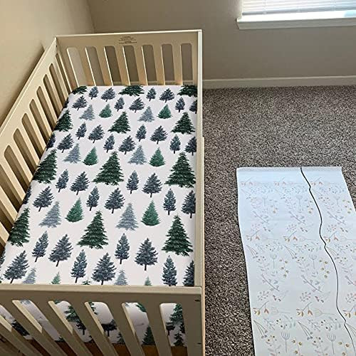 Soft Fitted Crib Sheet, Stretchy and Breathable Toddler Crib Sheet for Boys and Girls, Fits Standard | Amazon (US)