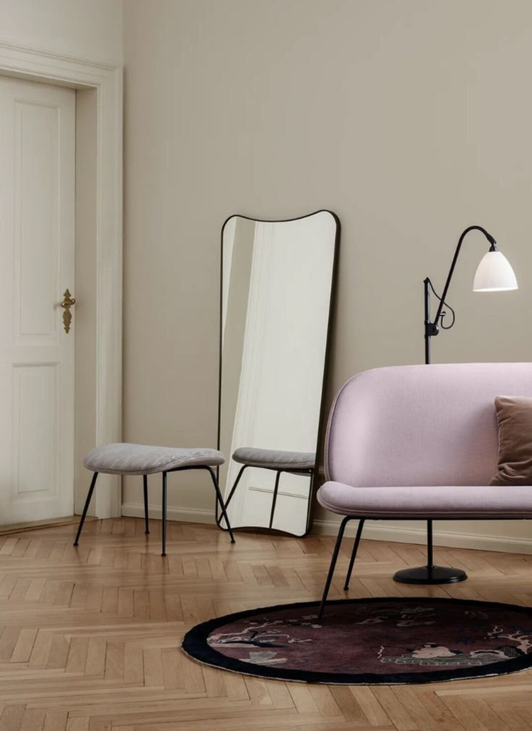 Asymmetrical Gold Full Length Wall Mirror Black Floor Shaped Irregular Mirror Large Full Body Mir... | Etsy (US)