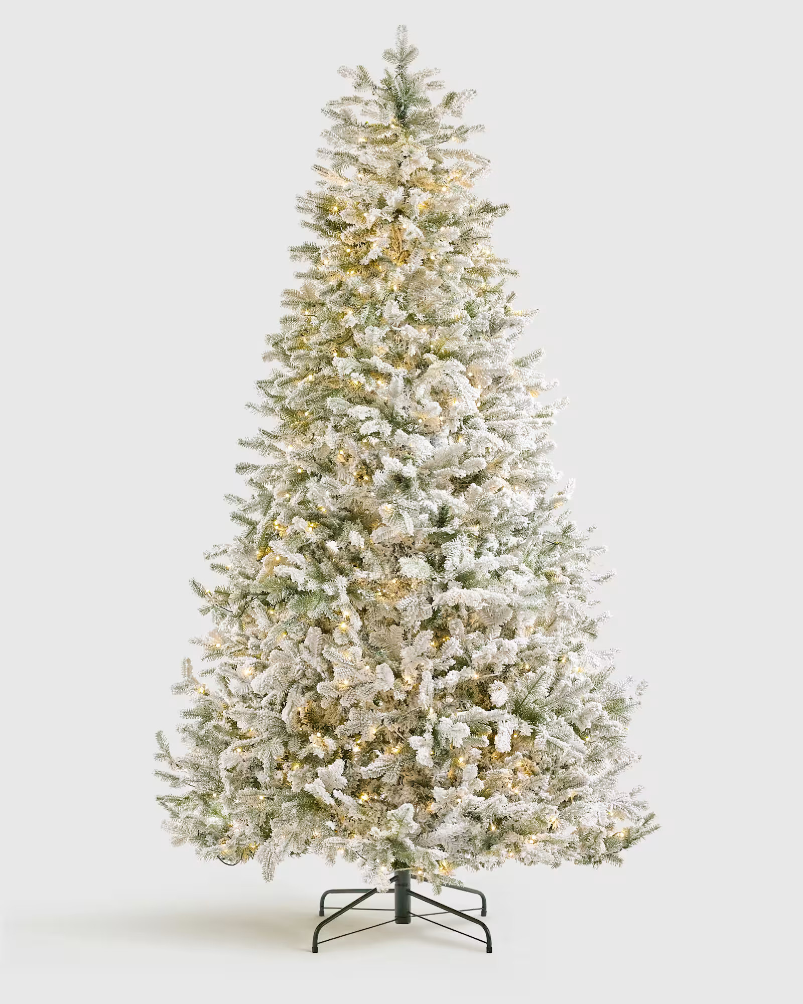 Frosted Fraser Fir Artificial Christmas Tree: Lit | Quince