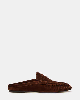 Steve Madden Women's Rafe Slip-On Loafers - Umber Suede - Size 10 - Leather | Steve Madden (US)