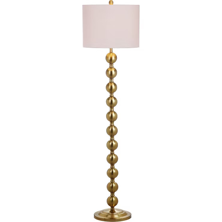58.5" Reflections Stacked Ball Floor Lamp Brass (Includes CFL Light Bulb) - Safavieh | Target