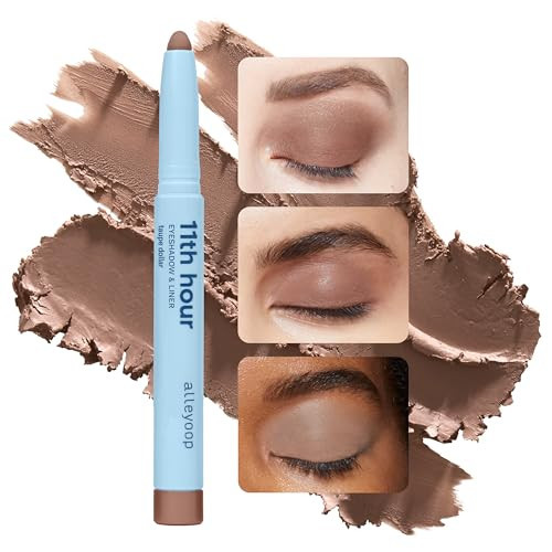 ALLEYOOP 11th Hour Cream Eye Shadow Sticks - Taupe Dollar (Matte) - Award-winning Eyeshadow Stick - Smudge-Proof and Crease Proof for Over 11 Hours - Easy-To-Apply and Compact for Travel, 0.05 Oz | Amazon (US)