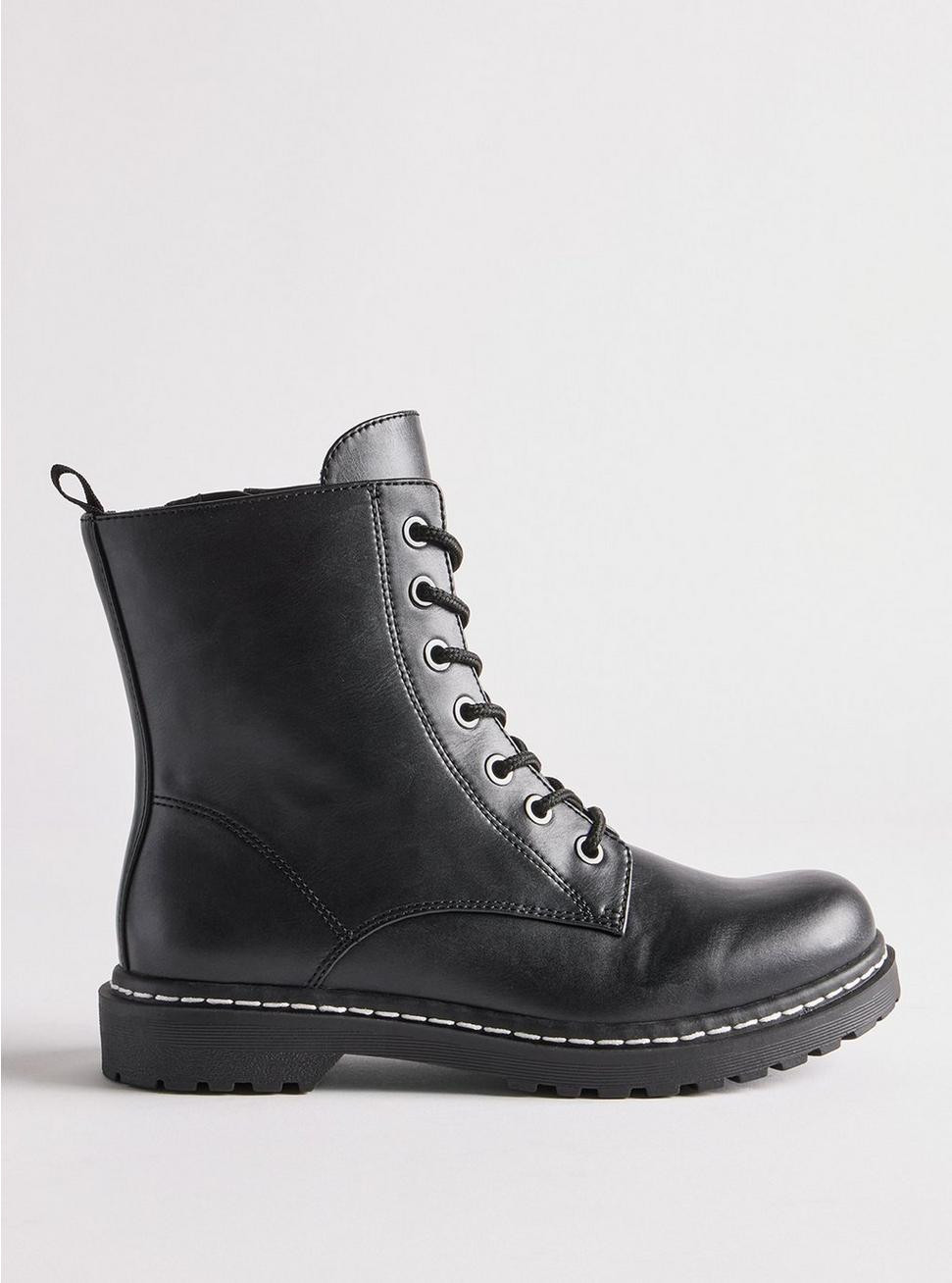 Stevie Lace-Up Combat Boot (WW) | Torrid (US & Canada)
