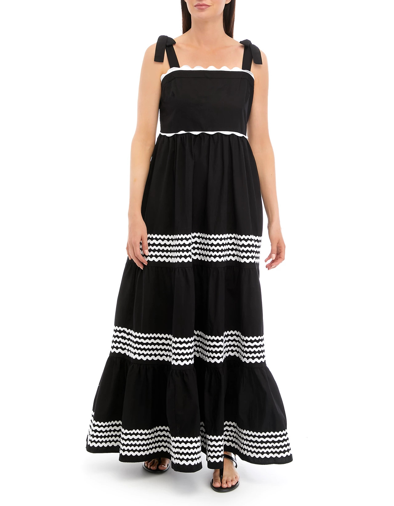 Women's Sleeveless Tiered Ric Rac Dress | Belk