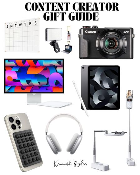Content creator gift guide, tech gift guide, influencer gift guide. 

#LTKGiftGuide #LTKSeasonal #LTKHoliday