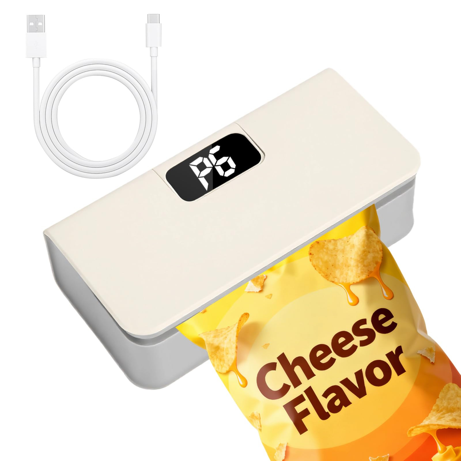 Syaws Mini Bag Sealer,Rechargeable Sealer Machine with LED Power Display,Heat Sealer and Cutter w... | Amazon (US)