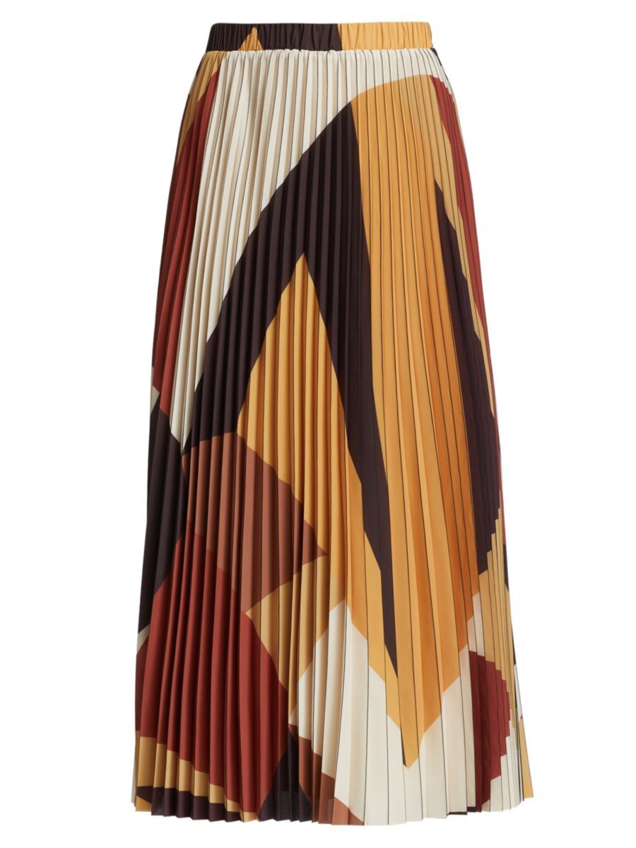 Donie Pleated Graphic Midi-Skirt | Saks Fifth Avenue