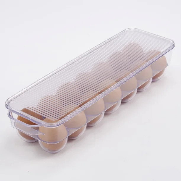 Mainstays Clear Egg Holder (Holds 14 Eggs)- Clear Plastic - Walmart.com | Walmart (US)