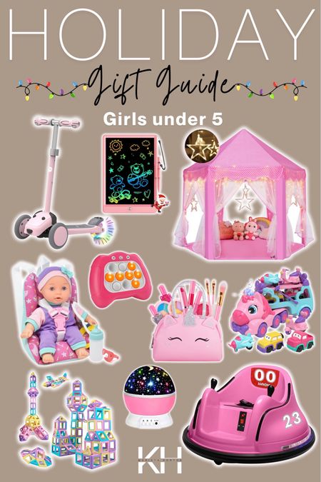 Kids gift guide for girls 5 and under!! Christmas is around the corner so here’s a few ideas if you’re shopping for a little one!! 

Girls gift guide | girls gift guide | kids gift guide | toddler gift ideas | gift ideas | bumper cars | building toys | baby doll | pop it toy | toddler doodle board

#LTKGiftGuide #LTKSeasonal #LTKHolidaySale