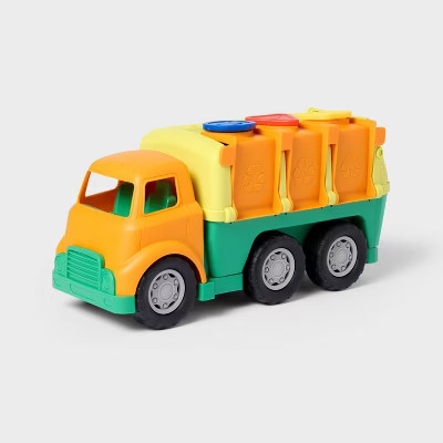 Recycling Truck - Gigglescape™: Plastic Toy Vehicle, Age 2+, 7 Pieces, 10.25" Height | Target