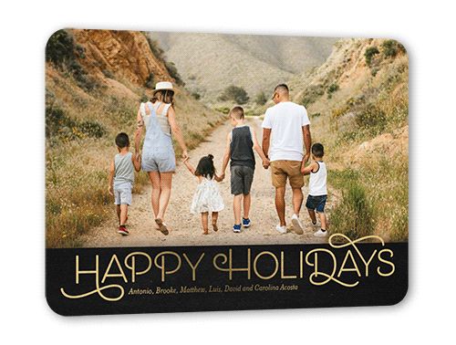 Simple Shining Sentiment Holiday Card | Shutterfly