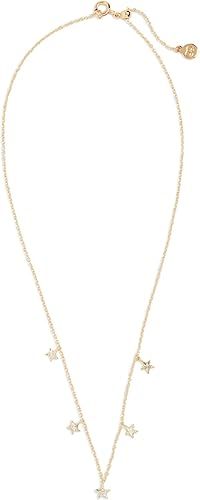 gorjana Women's Super Star Flutter Charm Necklace, 18K Gold Plated, 16 inch Adjustable Strand Cha... | Amazon (US)