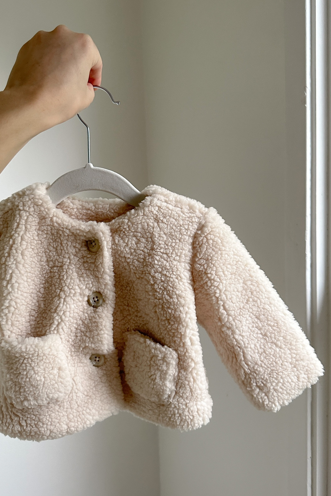 Baby faux shearing jacket 🫶🏼 

#LTKbaby #LTKfamily #LTKbump