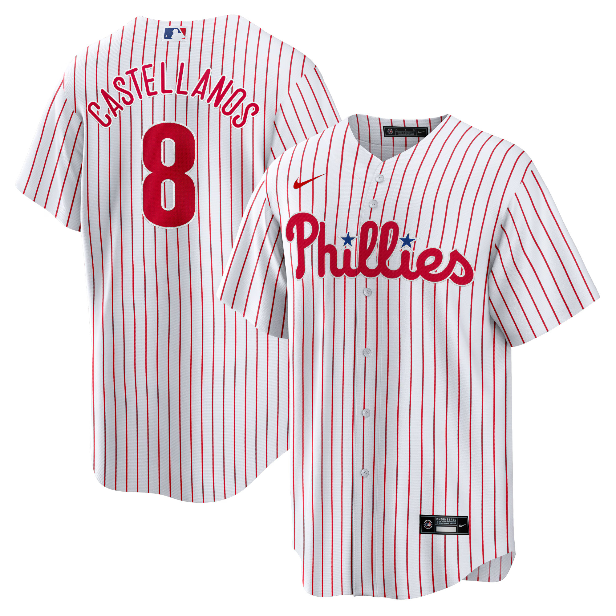 Men's Philadelphia Phillies Nick Castellanos Nike White Replica Player Jersey | MLB Shop