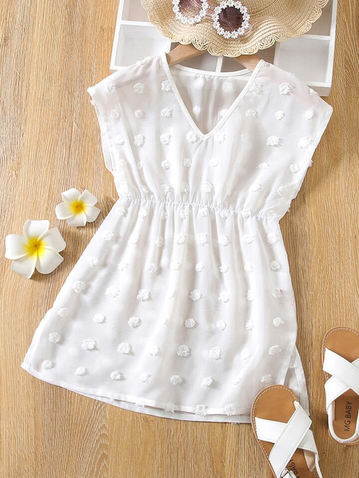 Toddler Girls Plain Chiffon Cover Up | SHEIN