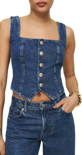 Reformation Bo Crop Denim Tank | Nordstrom | Nordstrom
