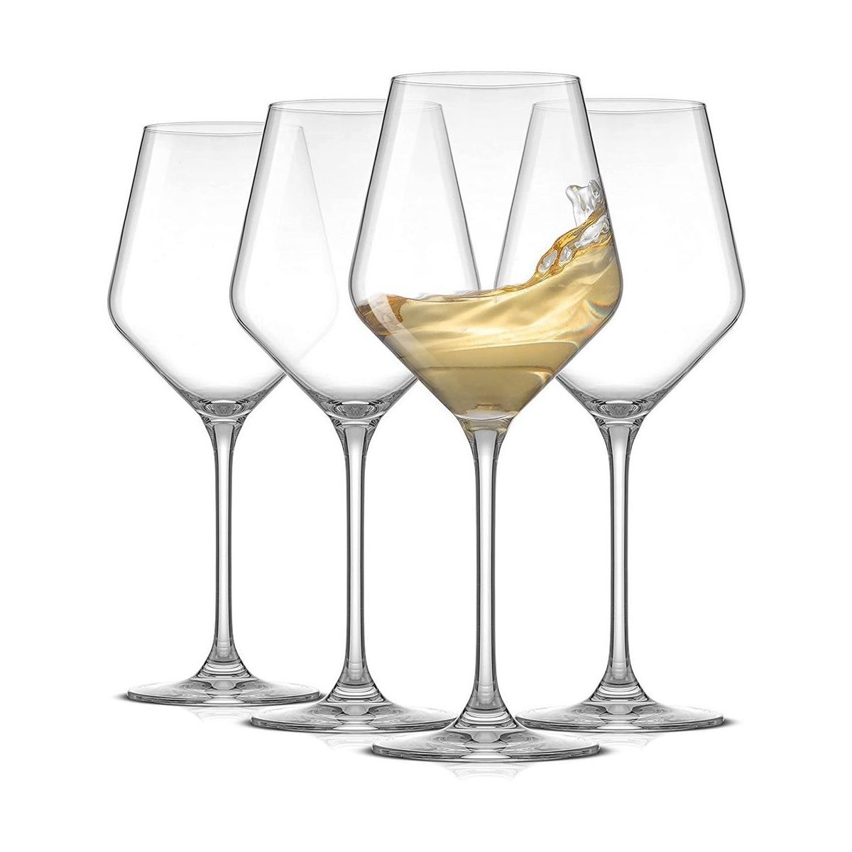 JoyJolt Layla White Wine Glasses - Set of 4 Wine Lead-Free Crystal Wine Glass Set- 13.5 oz | Target