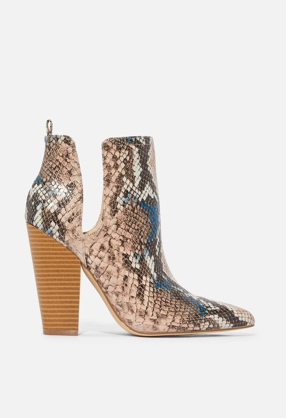 Old Town Cutout Heeled Bootie | JustFab
