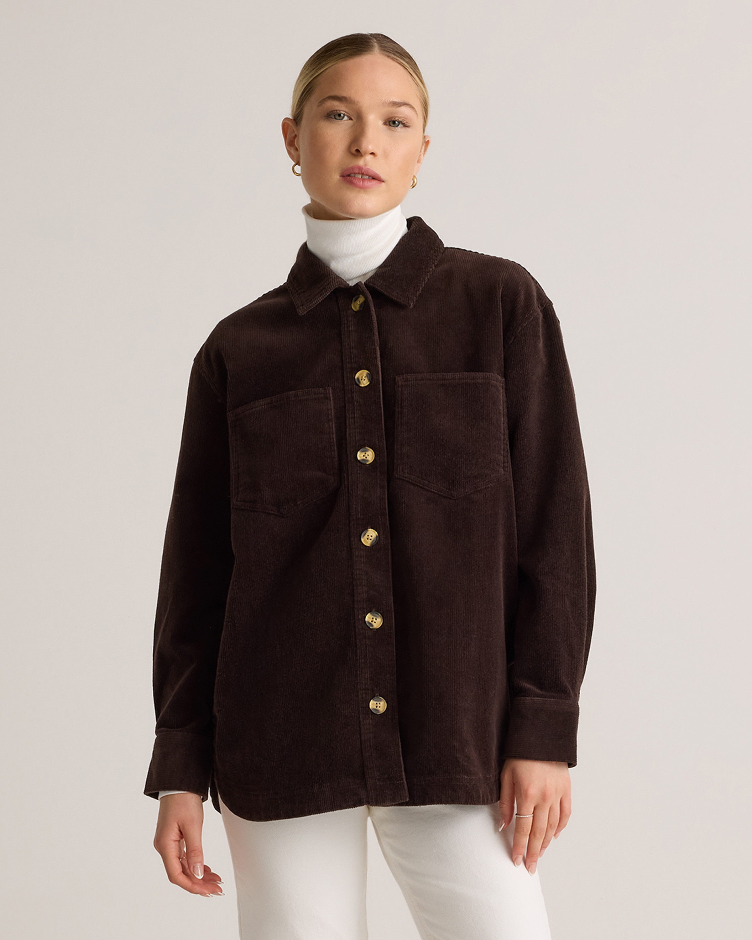Organic Stretch Corduroy Shirt Jacket | Quince